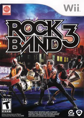 Rock Band 3 box cover front